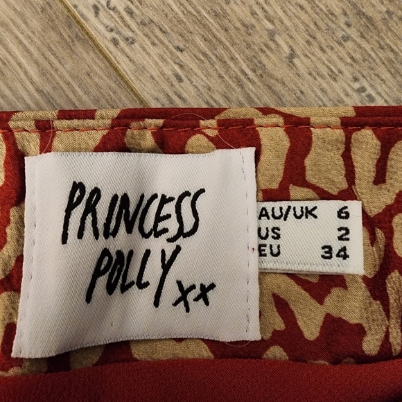 Princess Polly Kyoto Animal Leopard Print Mini Skirt Women's Size 2 Side Zip EUC - Picture 7 of 9